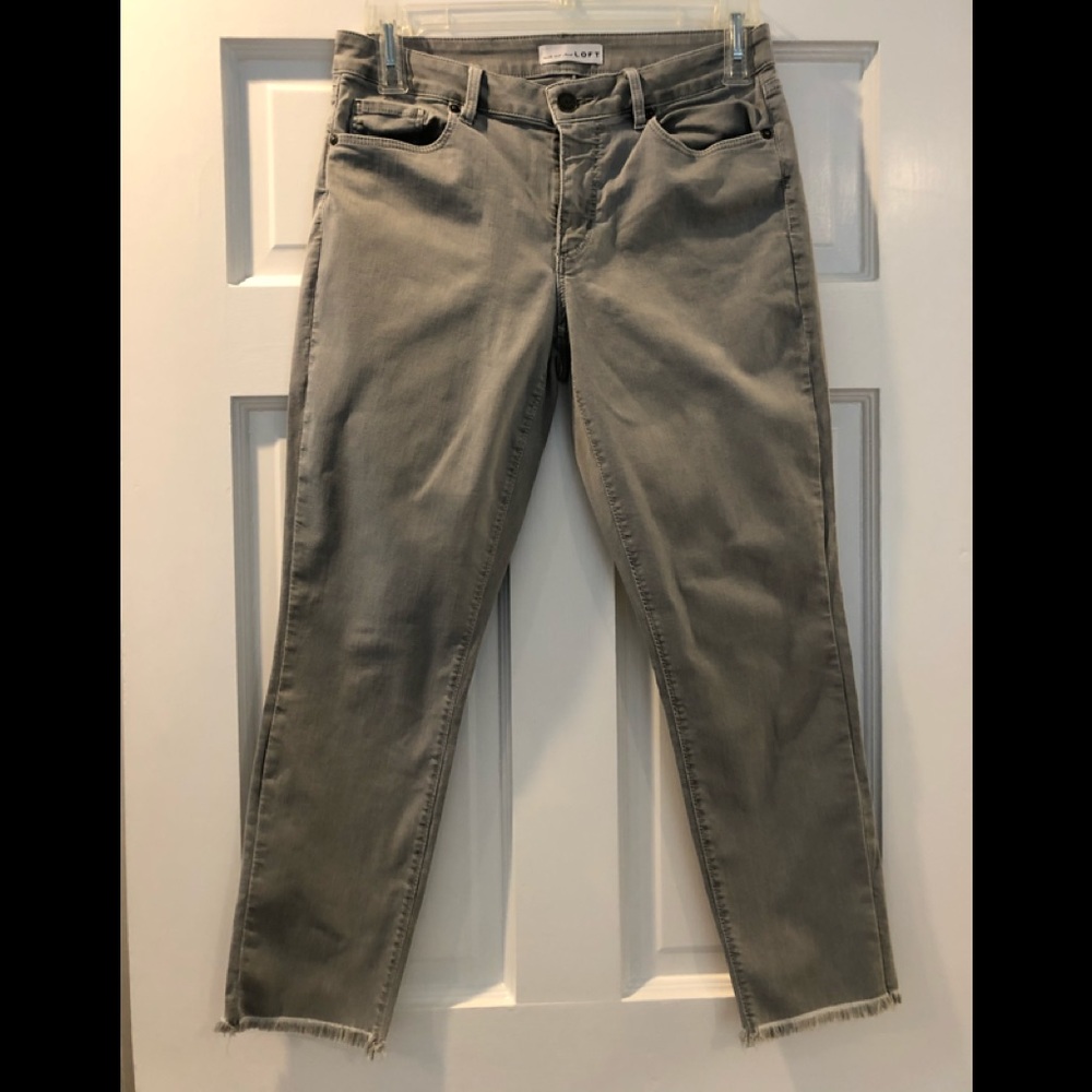 LOFT curvy skinny crop jeans